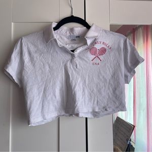 Fashion Nova Collared Cropped Tee